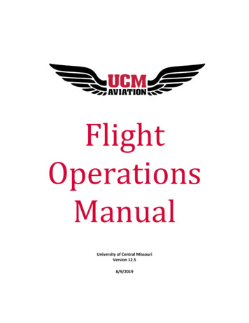 Flight Operations Manual - University Of Central Missouri