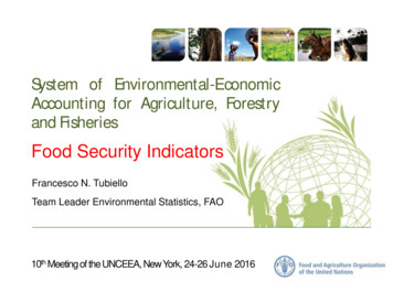 Food Security Indicators - United Nations