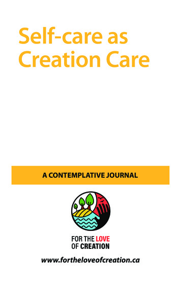 Self-care As Creation Care - For The Love Of Creation