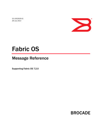 Fabric OS Message Reference, 7.2 - 富士通