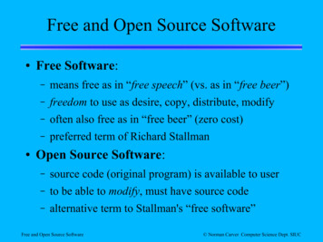 Free And Open Source Software