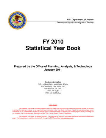 FY 2010 Statistical Year Book - U.S. Department Of Justice