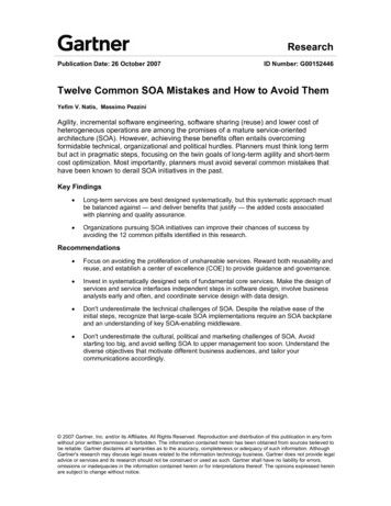 Twelve Common SOA Mistakes And How To Avoid Them