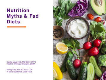 Nutrition Myths & Fad Diets - GEHA