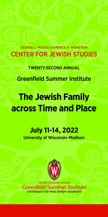 The Jewish Family Across Time And Place