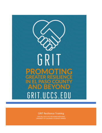 GRIT Resilience Training