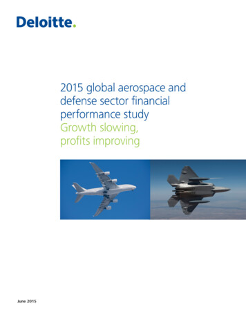 2015 Global Aerospace And Defense Sector Financial . - Deloitte