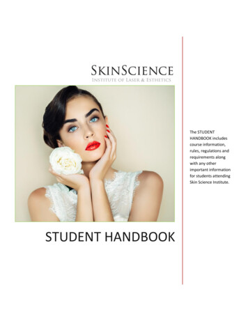 STUDENT HANDBOOK - Skin Science Institute