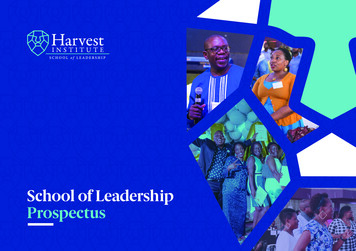 School Of Leadership Prospectus - Irp-cdn.multiscreensite 
