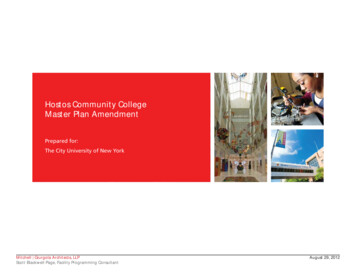Hostos Community College Master Plan Amendment