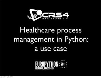 Healthcare Process Management In Python - CRS4