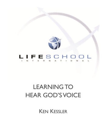 LEARNING TO HEAR GOD'S VOICE - Thectp 
