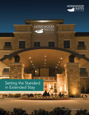 Setting The Standard In Extended Stay - Hilton 