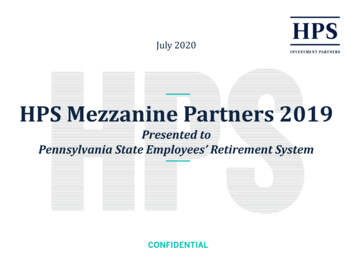 Mezzanine Partners 2019 - Pennsylvania State Employees' Retirement System