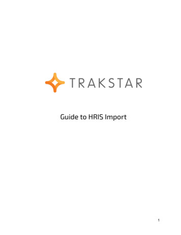 Guide To HRIS Import - Trakstar