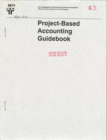 Project-Based Accounting Guidebook - HUD User