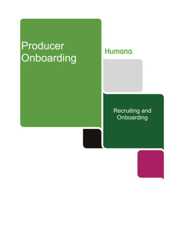 Humana - Producer Onboarding Job Aid (003)