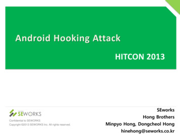 Android Hooking Attack - 台灣駭客年會 HITCON 2021