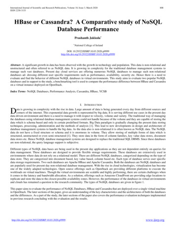 HBase Or Cassandra? A Comparative Study Of NoSQL Database Performance