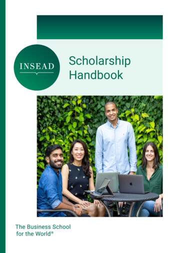 Scholarship Handbook - Executive-education.insead.edu
