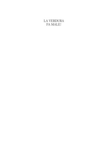 566-6398-3 La Verdura Fa Male - Edizioni Piemme