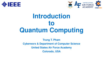 Introduction To Quantum Computing - IEEE Web Hosting