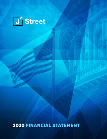 2020 FINANCIAL STATEMENT - J Street