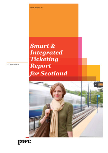 Smart & Integrated Ticketing Report For Scotland