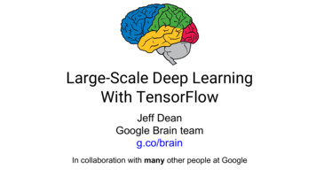 With TensorFlow Google Brain Team Large-Scale Deep Learning G . - Matroid