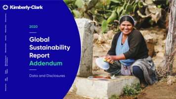 Global Sustainability Report Addendum - Kimberly-Clark