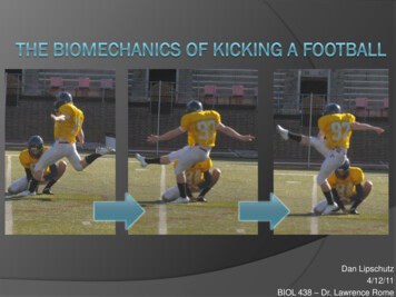 The Biomechanics Of Kicking A Football