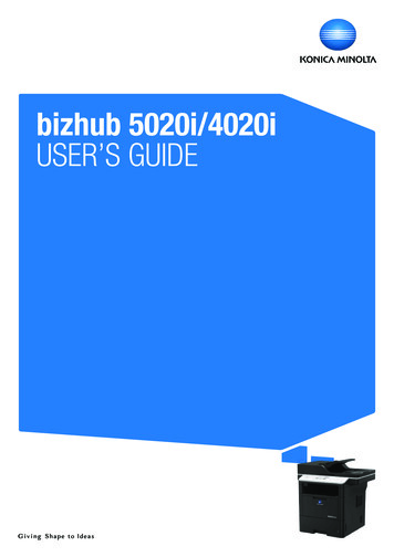 Bizhub 5020i/4020i USER'S GUIDE - Ipsofficeautomation.gr