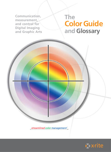 Communication, The And Control For Color Guide Digital Imaging And .
