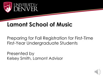 Lamont School Of Music