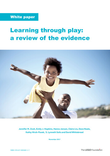 Learning Through Play: A Review Of The Evidence