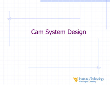 Cam System Design - West Virginia University