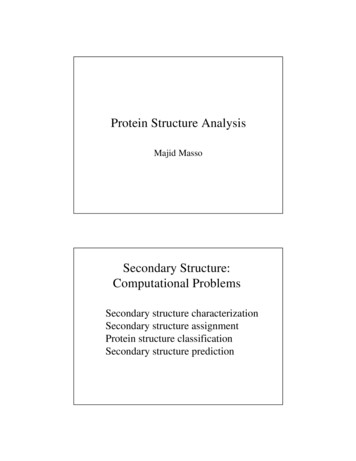 Protein Structure Analysis - GMU College Of Science