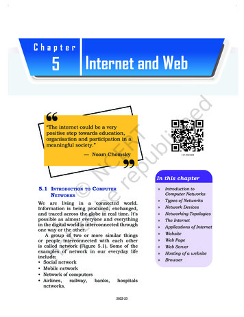 Chapter 5 Internet And Web - NCERT