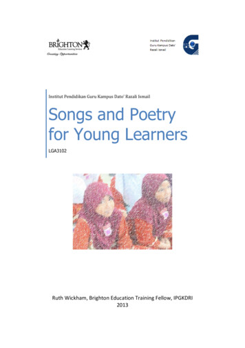 Songs And Poetry For Young Learners
