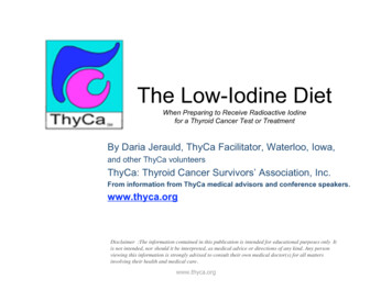 The Low-Iodine Diet - ThyCa