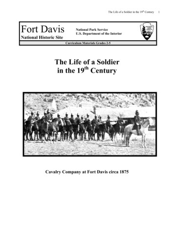 Topic: Life Of A Soldier In The 19th Century - NPS