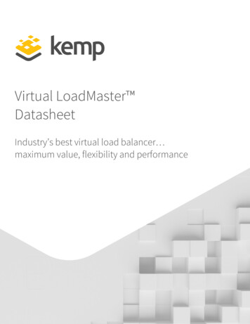 Virtual LoadMaster Datasheet