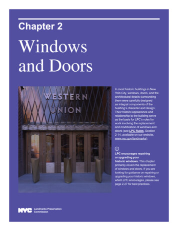 Chapter 2 Windows And Doors - New York City