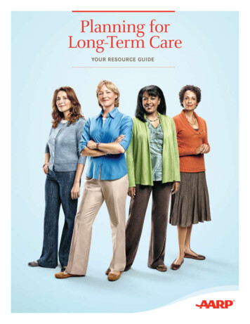 Planning For Long-Term Care - AARP