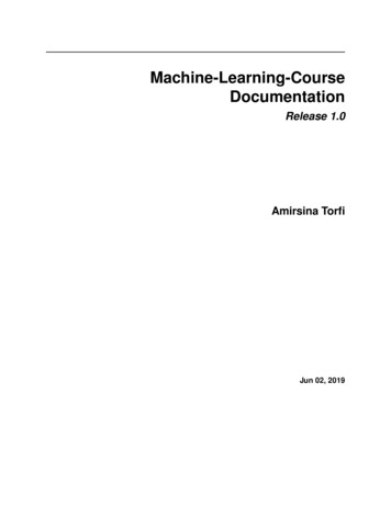 Machine-Learning-Course Documentation