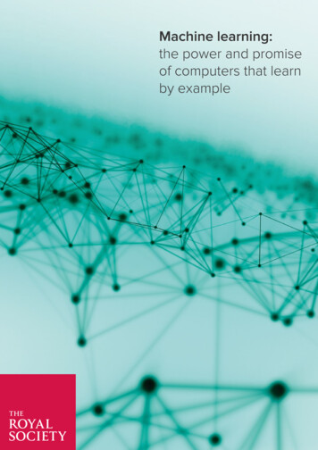 Machine Learning Report - Royal Society
