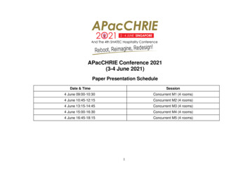 APacCHRIE Conference 2021 (3-4 June 2021)