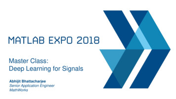 Master Class: Deep Learning For Signals - MATLAB EXPO