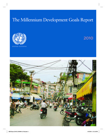 The Millennium Development Goals Report - United Nations