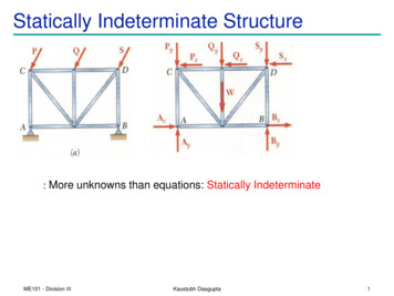 Statically Indeterminate Structure - IIT Guwahati